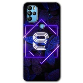 Omix X300 Dark Neon Yaprak Ş Harfi Baskılı Uyumlu Silikon Kılıf