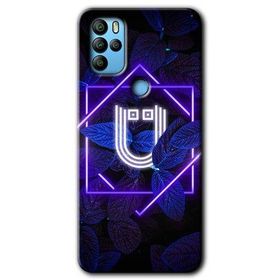 Omix X300 Dark Neon Yaprak Ü Harfi Baskılı Uyumlu Silikon Kılıf