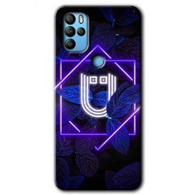 Omix X300 Dark Neon Yaprak Ü Harfi Baskılı Uyumlu Silikon Kılıf