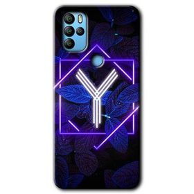 Omix X300 Dark Neon Yaprak Y Harfi Baskılı Uyumlu Silikon Kılıf