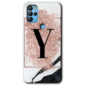Omix X300 Pembe Mermer Desenli T Harfi Baskılı Uyumlu Silikon Kılıf