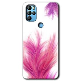 Omix X300 Pembe Tüy Baskılı Uyumlu Silikon Kılıf