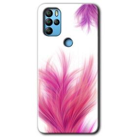 Omix X300 Pembe Tüy Baskılı Uyumlu Silikon Kılıf