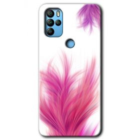 Omix X300 Pembe Tüy Baskılı Uyumlu Silikon Kılıf