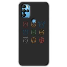 Omix X500 Avengers Minimalism Baskılı Uyumlu Silikon Kılıf