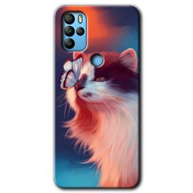 Omix X500 Cat Butterfly Baskılı Uyumlu Silikon Kılıf