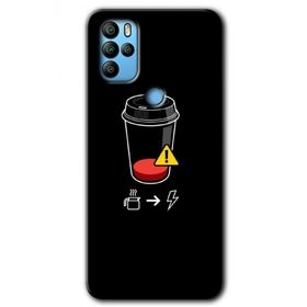 Omix X500 Coffee Battery Baskılı Uyumlu Silikon Kılıf