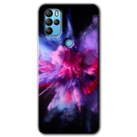 Omix X500 Color Splash Purple Baskılı Uyumlu Silikon Kılıf
