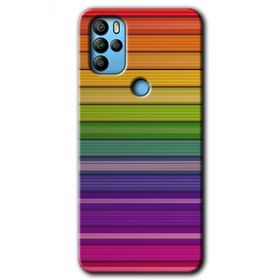 Omix X500 Colorful Lines Baskılı Uyumlu Silikon Kılıf