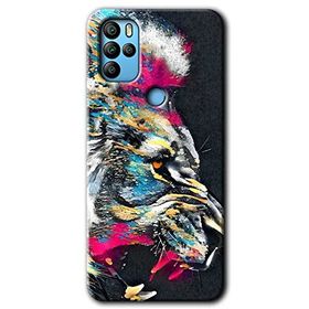 Omix X500 Colorfull Aslan Baskılı Uyumlu Silikon Kılıf