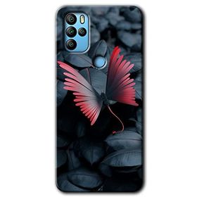 Omix X500 Dark Butterfly Baskılı Uyumlu Silikon Kılıf