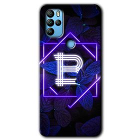 Omix X500 Dark Neon Yaprak B Harfi Baskılı Uyumlu Silikon Kılıf