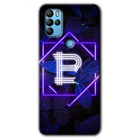 Omix X500 Dark Neon Yaprak B Harfi Baskılı Uyumlu Silikon Kılıf