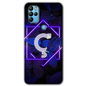 Omix X500 Dark Neon Yaprak Ç Harfi Baskılı Uyumlu Silikon Kılıf