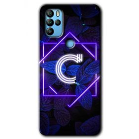 Omix X500 Dark Neon Yaprak Ç Harfi Baskılı Uyumlu Silikon Kılıf