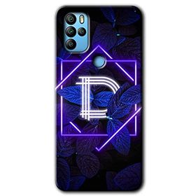 Omix X500 Dark Neon Yaprak D Harfi Baskılı Uyumlu Silikon Kılıf