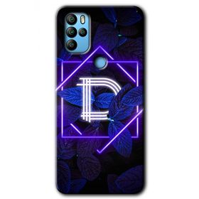 Omix X500 Dark Neon Yaprak D Harfi Baskılı Uyumlu Silikon Kılıf