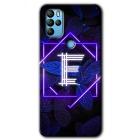 Omix X500 Dark Neon Yaprak E Harfi Baskılı Uyumlu Silikon Kılıf