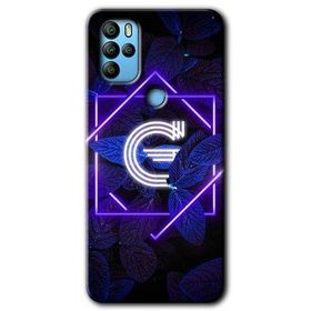 Omix X500 Dark Neon Yaprak G Harfi Baskılı Uyumlu Silikon Kılıf