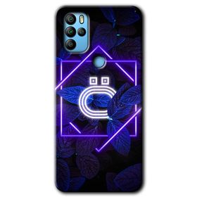 Omix X500 Dark Neon Yaprak H Harfi Baskılı Uyumlu Silikon Kılıf