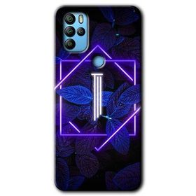 Omix X500 Dark Neon Yaprak I Harfi Baskılı Uyumlu Silikon Kılıf