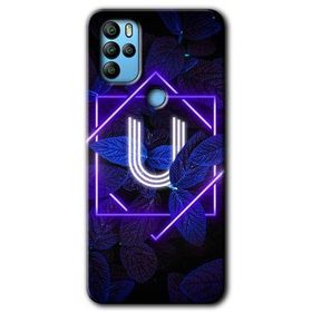Omix X500 Dark Neon Yaprak U Harfi Baskılı Uyumlu Silikon Kılıf