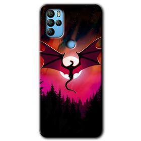 Omix X500 Dragon Night Baskılı Uyumlu Silikon Kılıf