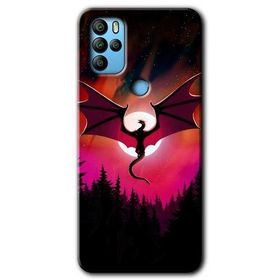 Omix X500 Dragon Night Baskılı Uyumlu Silikon Kılıf