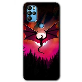Omix X500 Dragon Night Baskılı Uyumlu Silikon Kılıf