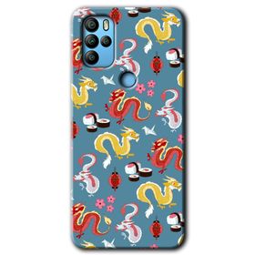 Omix X500 Funky Dragon Baskılı Uyumlu Silikon Kılıf