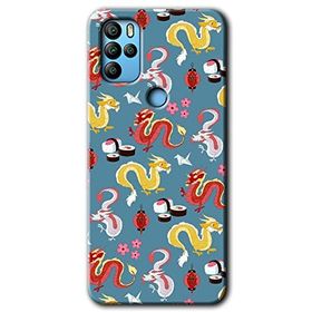 Omix X500 Funky Dragon Baskılı Uyumlu Silikon Kılıf