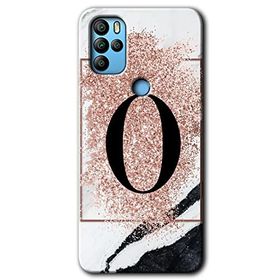 Omix X500 Pembe Mermer Desenli Ö Harfi Baskılı Uyumlu Silikon Kılıf