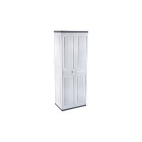 Omnipazar Clk-804 Plastik 4 Kapaklı Çok Amaçlı Demonte Beyaz Banyo Dolabı
