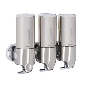 Omnipazar Xinda GS500T 3 x 500 ml Paslanmaz Çelik Manuel Sıvı Sabunluk