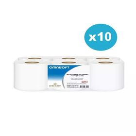 Omnisoft 10 Koli 60 Rulo Büyük İçten Çekmeli Cimri Tuvalet Kağıdı