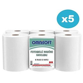 Omnisoft 21 cm 5 Koli 30 Rulo Fotoselli Hareketli Kağıt Havlu