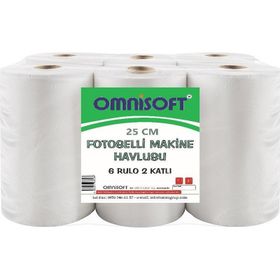 Omnisoft 25 cm 6 Rulo Fotoselli Hareketli Kağıt Havlu