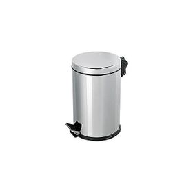 Omnisoft PLX3700-308 8 L Krom Paslanmaz Pedallı Çöp Kovası