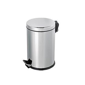 Omnisoft PLX3700-308 8 L Krom Paslanmaz Pedallı Çöp Kovası