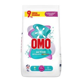 Omo 9 kg Active Beyazlar ve Renkliler için Toz Deterjan