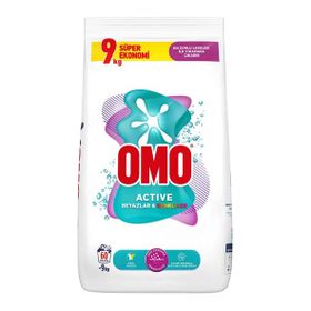 Omo 9 kg Active Beyazlar ve Renkliler için Toz Deterjan