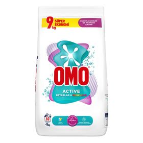 Omo 9 kg Active Beyazlar ve Renkliler için Toz Deterjan