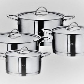 Oms 1012 8 Parça Gold Silindir Tencere Seti