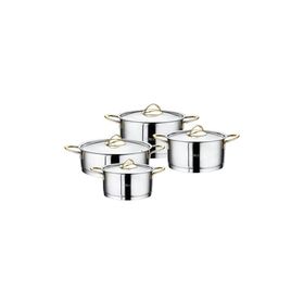 Oms 1012 8 Parça Gold Silindir Tencere Seti