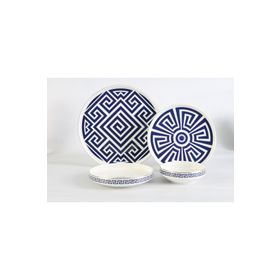 Oms 11158 Aquamarine 24 Parça Modern Çağdaş Tasarımlı 1 Sınıf Porselen Yemek Takımı