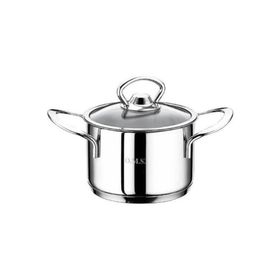 Oms 152 2008 14 MDT Q 14x8 cm Paslanmaz Mini Derin Tencere
