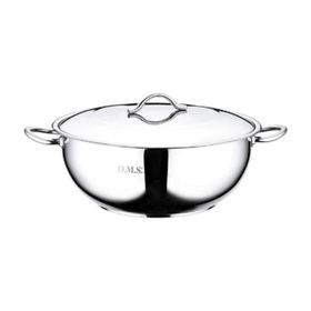 Oms 2006 Silver Çelik 30x10 cm Basık Tencere