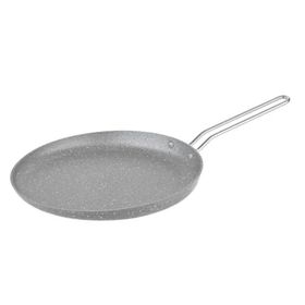 Oms 24 cm Gri Granit Krep Tava
