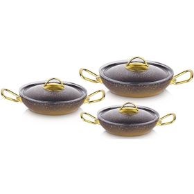 Oms 3032 Gold 6 Parça Sahan Set