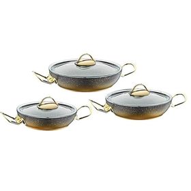 Oms 3032 Granit 6 Parça Gold Sahan Seti